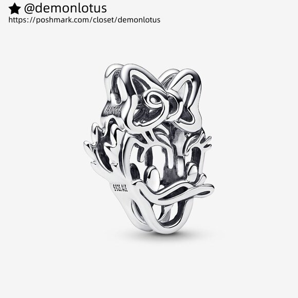 Pandora Disney Daisy Duck Openwork Charm - Picture 1 of 6